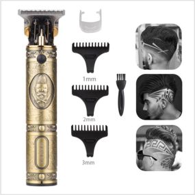 Vintage Gold Professional Hair Clipper Rechargeable Trimmer